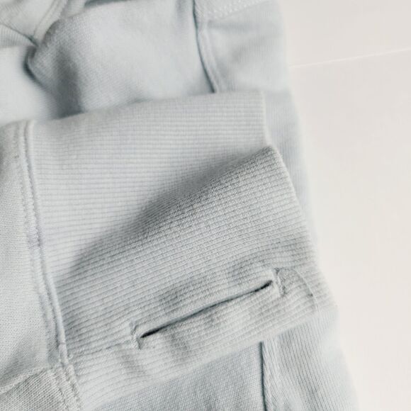 Calvin Klein Performance Cropped Sweatshirt Hoodie Sky Blue White Size Large - Picture 6 of 6